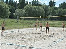 Das Wochenendprogramm beinhaltete einen Beach Volleyballbewerb.
