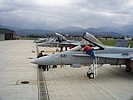 F/A-18 der Swiss Air Force und französische Mirage 2000. (Bild öffnet sich in einem neuen Fenster)
