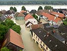 Diese Bilder von Ã¼berfluteten Ortschaften sowie von...