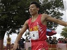 Shiwei Yang aus China holt sich mit überragender Laufleistung den WM-Titel.