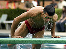 Schwimmer beim Fünfkampf