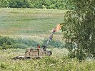 Die Panzerhaubitze M 109 A5Ö im scharfen Schuss. (Bild öffnet sich in einem neuen Fenster)