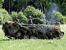 20 Schützenpanzer "Saurer" transportieren die Grenadiere. (Bild öffnet sich in einem neuen Fenster)