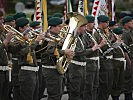 Musikalische Begleitung durch die Militärmusik Niederösterreich . (Bild öffnet sich in einem neuen Fenster)