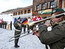 Die Militärmusik Tirol empfing die Wettkämpfer. (Bild öffnet sich in einem neuen Fenster)