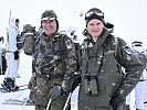 Brigadegeneral Langenegger und Generalleutnant Reißner auf Dienstaufsicht. (Bild öffnet sich in einem neuen Fenster)