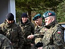 Die Soldaten aus Polen bei ihrem Eintreffen in der Innsbrucker Kaserne.