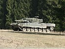 Kampfpanzer "Leopard" geben Feuerunterstützung. (Bild öffnet sich in einem neuen Fenster)