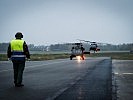 Die S-70 "Black Hawks" landen in Belgien. (Bild öffnet sich in einem neuen Fenster)