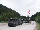 Eintreffen der ersten Sonderfahrzeuge "Hägglund" der deutschen Bundeswehr.