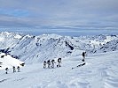 Der Weg durch die verschneiten Tuxer Alpen fordert die Wettkämpfer. (Bild öffnet sich in einem neuen Fenster)