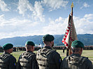 Soldaten des Jägerbataillons Niederösterreich angetreten. (Bild öffnet sich in einem neuen Fenster)