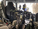 Ein Blick aus der Fahrerkabine der neuen Heeres-LKW. (Bild öffnet sich in einem neuen Fenster)