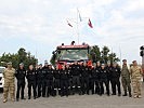 Sedlaczek, Weinlich und das Team der AUTCON/UNIFIL-Feuerwehr.