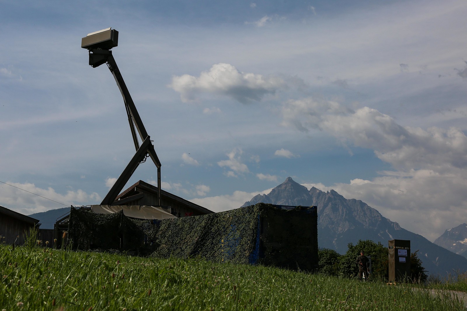 Eine mobile Radaranlage des Bundesheeres.