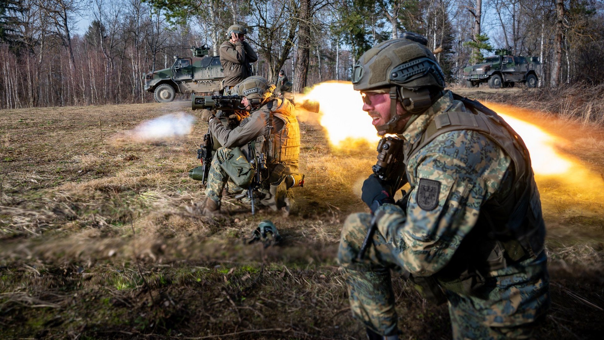 Soldaten des Jägerbataillons 25 trainieren in Allentsteig.