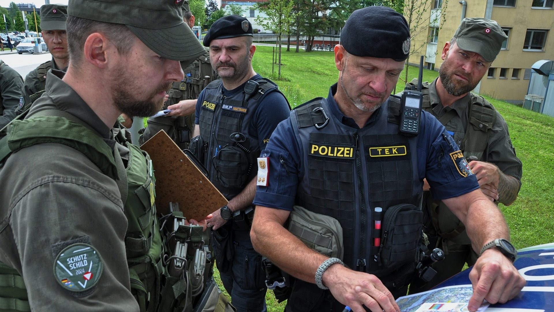 Auch mit anderen Einsatzorganisationen, wie der Polizei, wurde geübt.