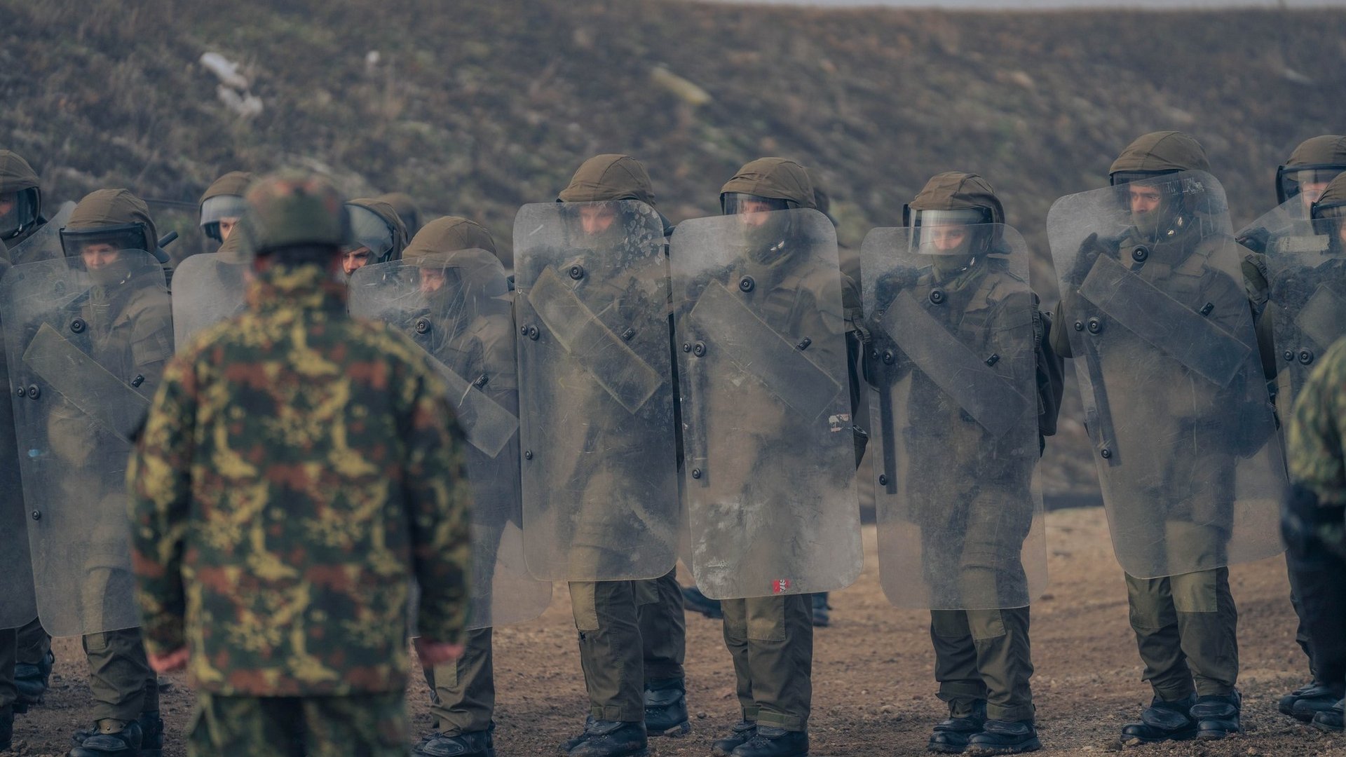 Übungsszenario "Crowd and Riot Control".