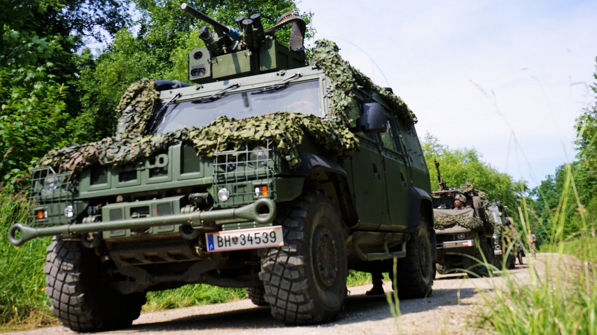 Soldaten der Aufklärungskompanie des AAB7 bei einer Übung. 