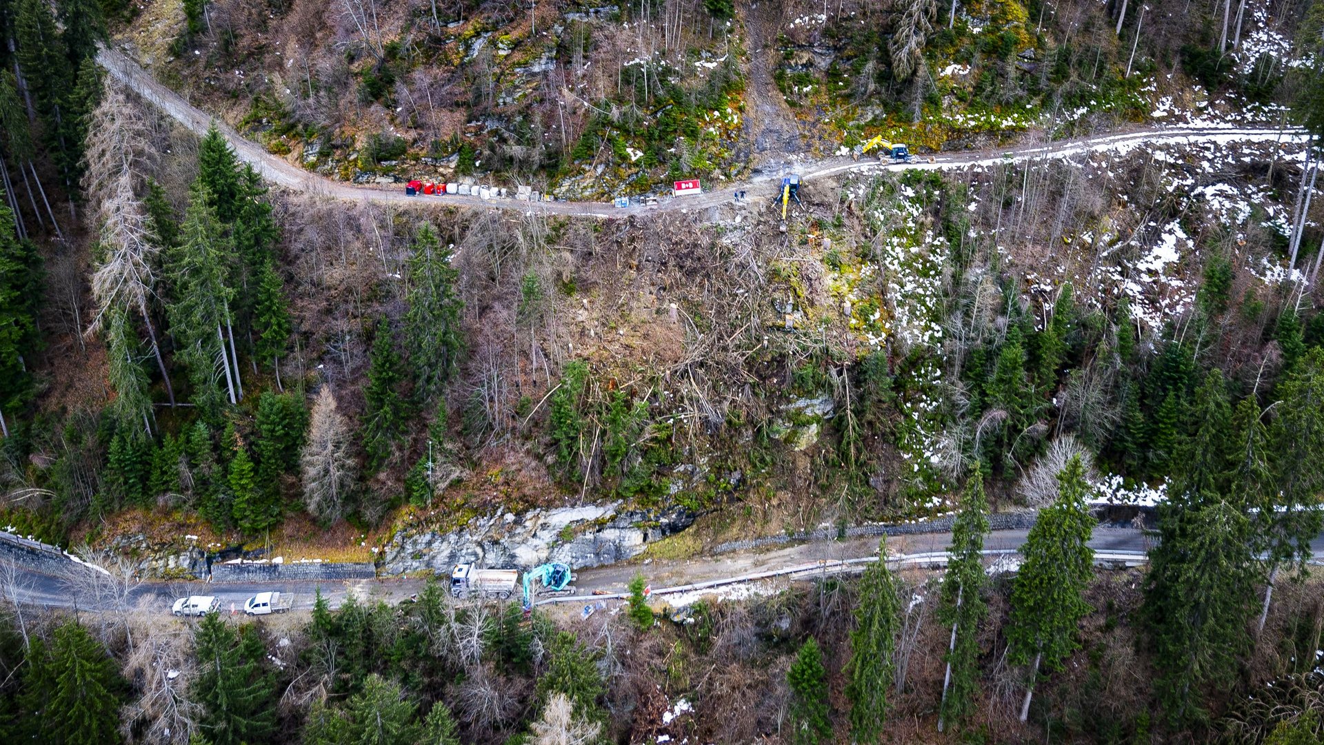Nach einem Felssturz ist Hochgallmig bei Landeck von der Straße aus nicht erreichbar.
