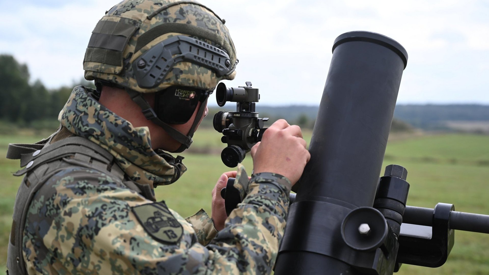 Soldaten des Granatwerfertrupps.