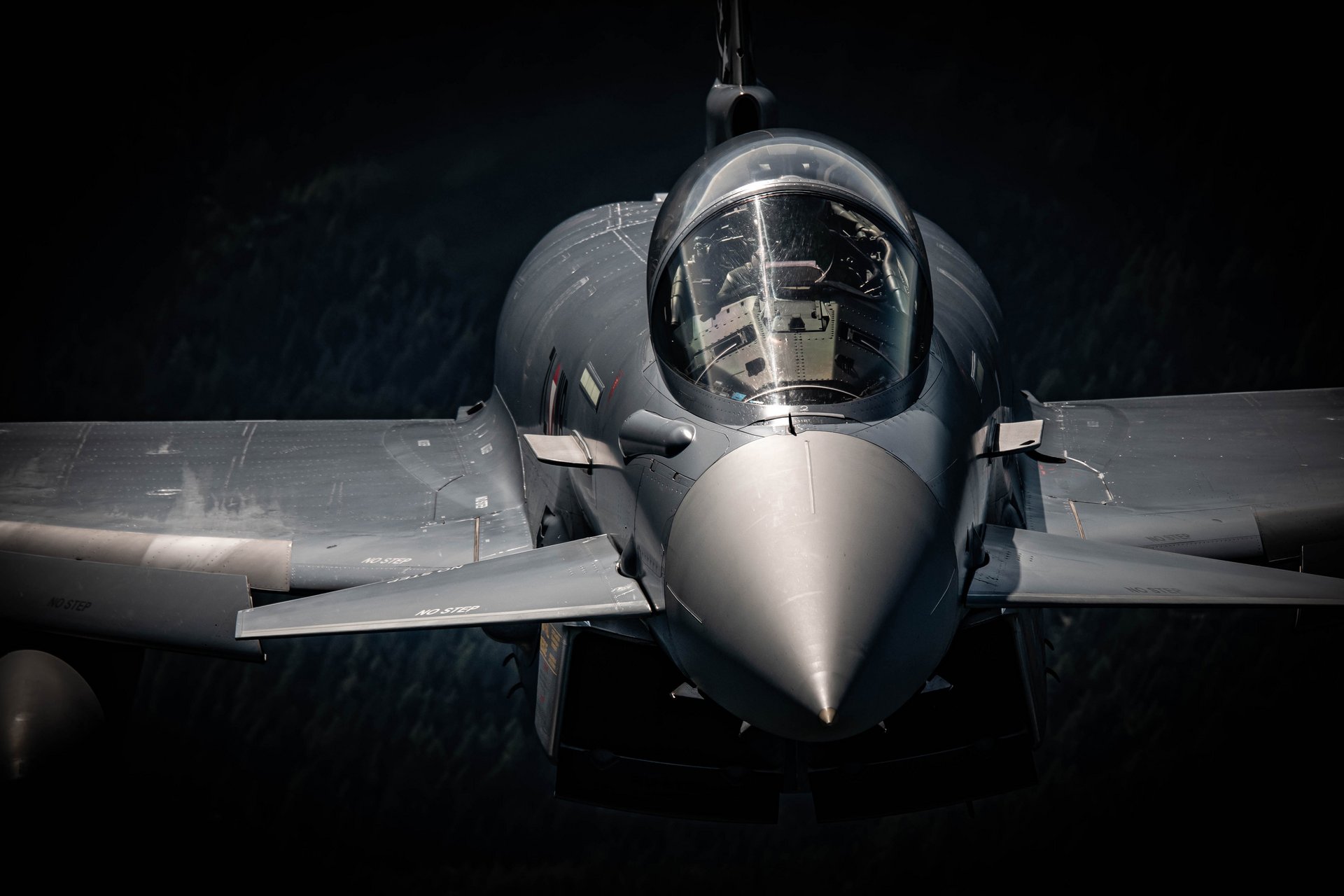 Ein Eurofighter von vorne 