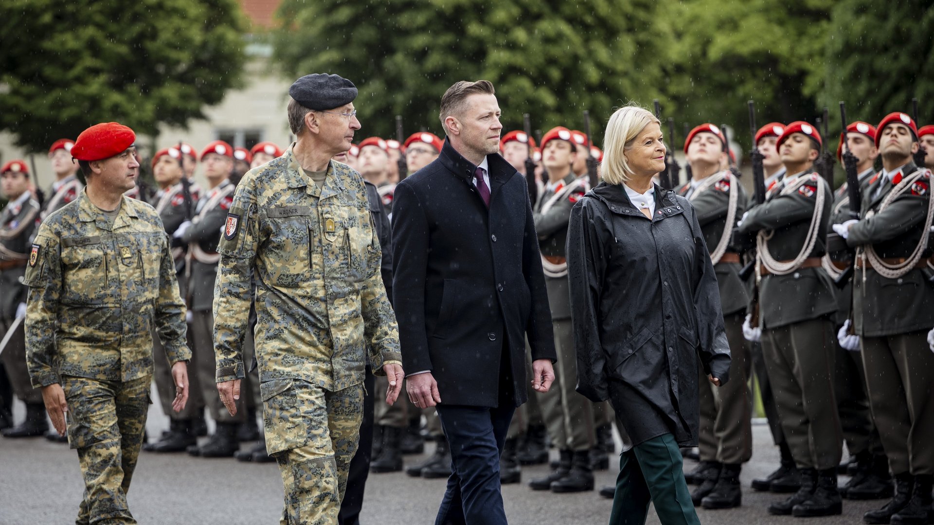 Bundesheer: Angelobung beim Schloss Belvedere