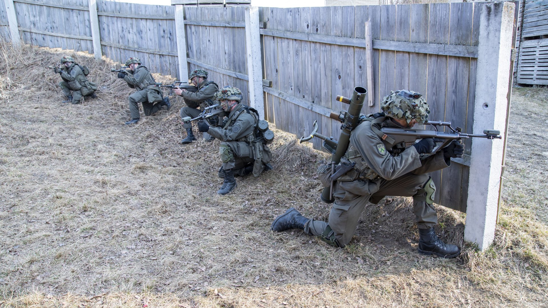 Soldaten des Jägerbataillons 19 beim Training.