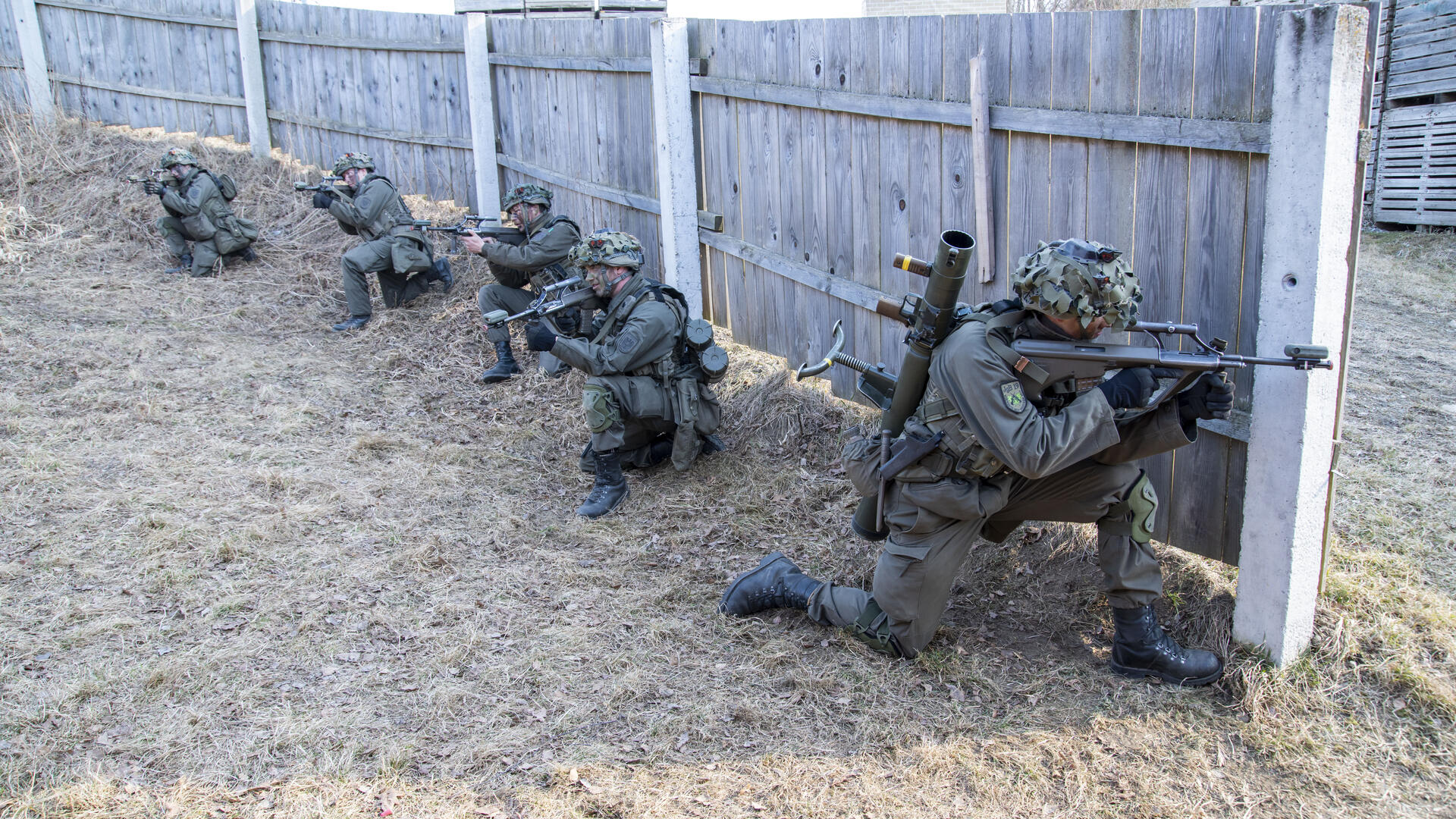 Soldaten des Jägerbataillons 19 beim Training.