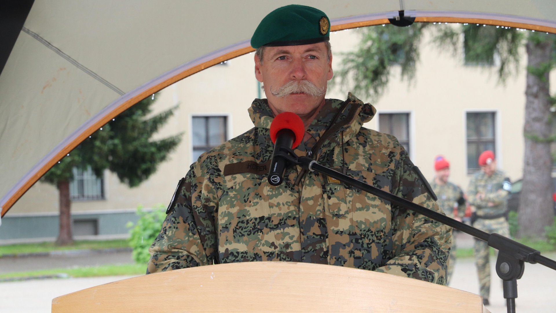 Brigadier Horst Hofer bei seiner Ansprache.