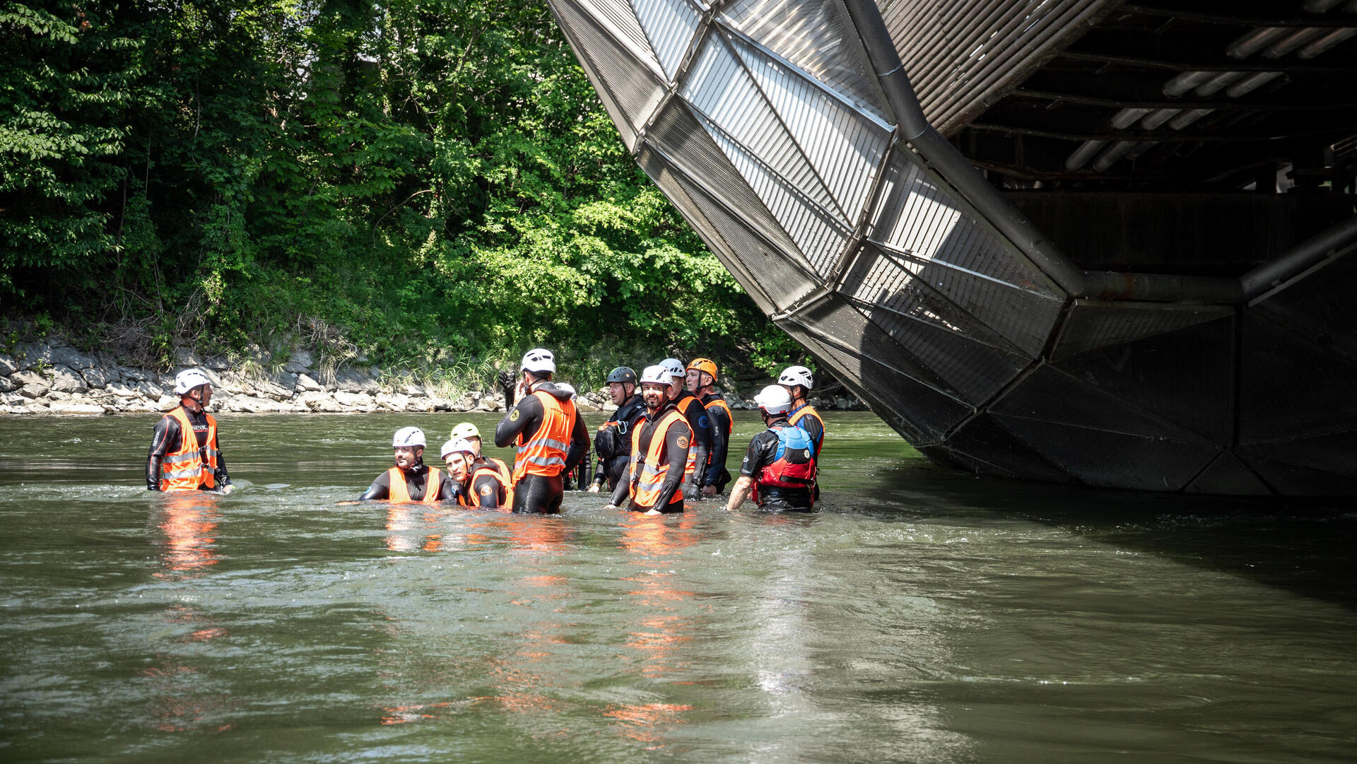 Rettungsschwimmer, Fortbildung (Fließwasser)