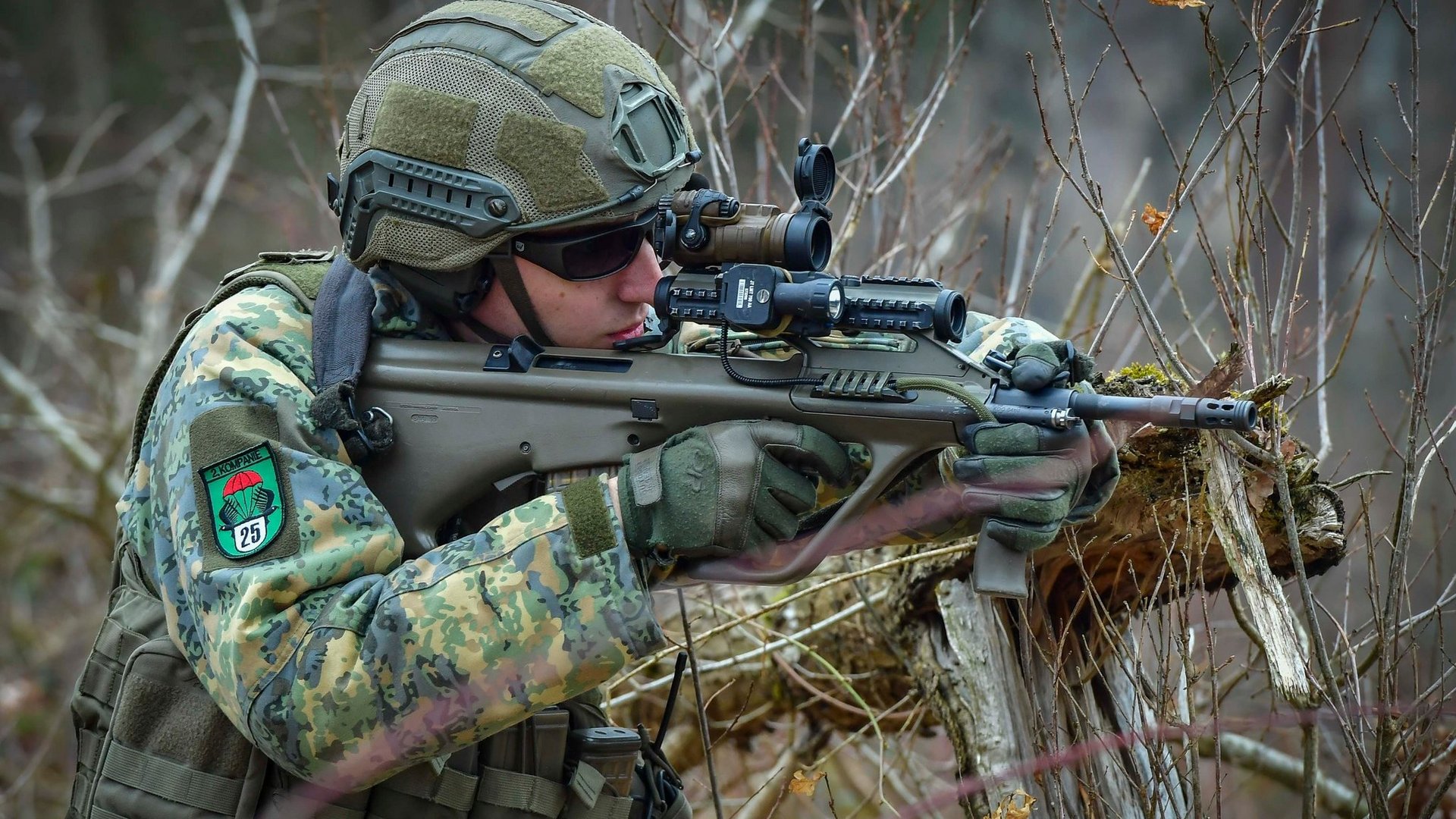 Auch das Sturmgewehr 77 A2 Kommando wird eingesetzt.