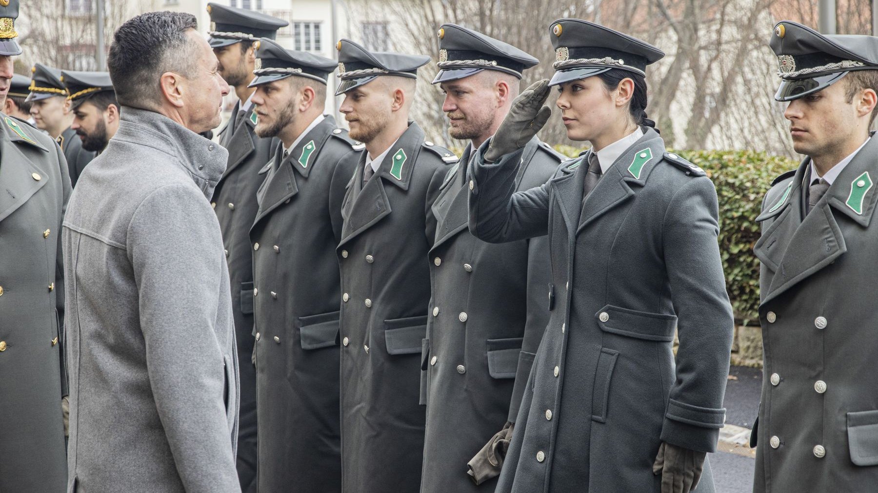 Beste des diesjährigen Ausmusterungsjahrgangs der Heeresunteroffiziersakademie, Wachtmeister Marie Ochsenhofer.