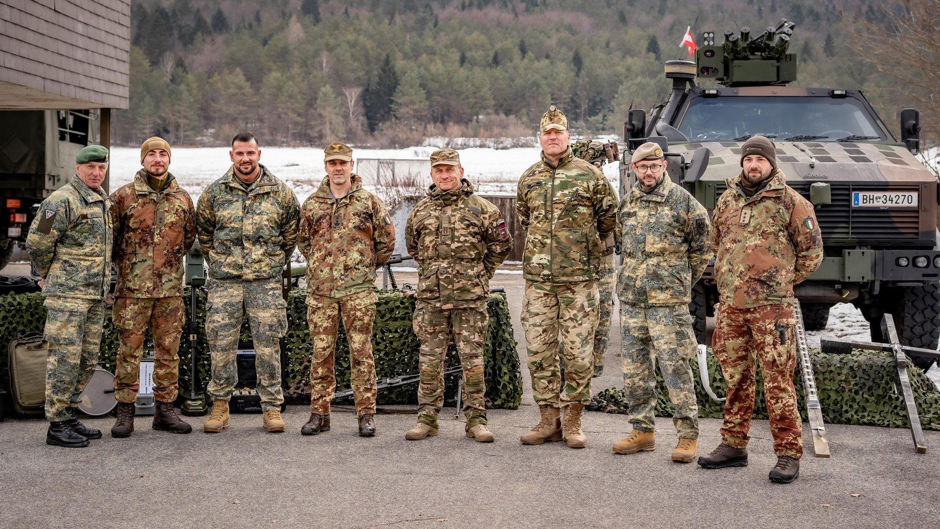 Die Delegation der "Multinational Land Force".