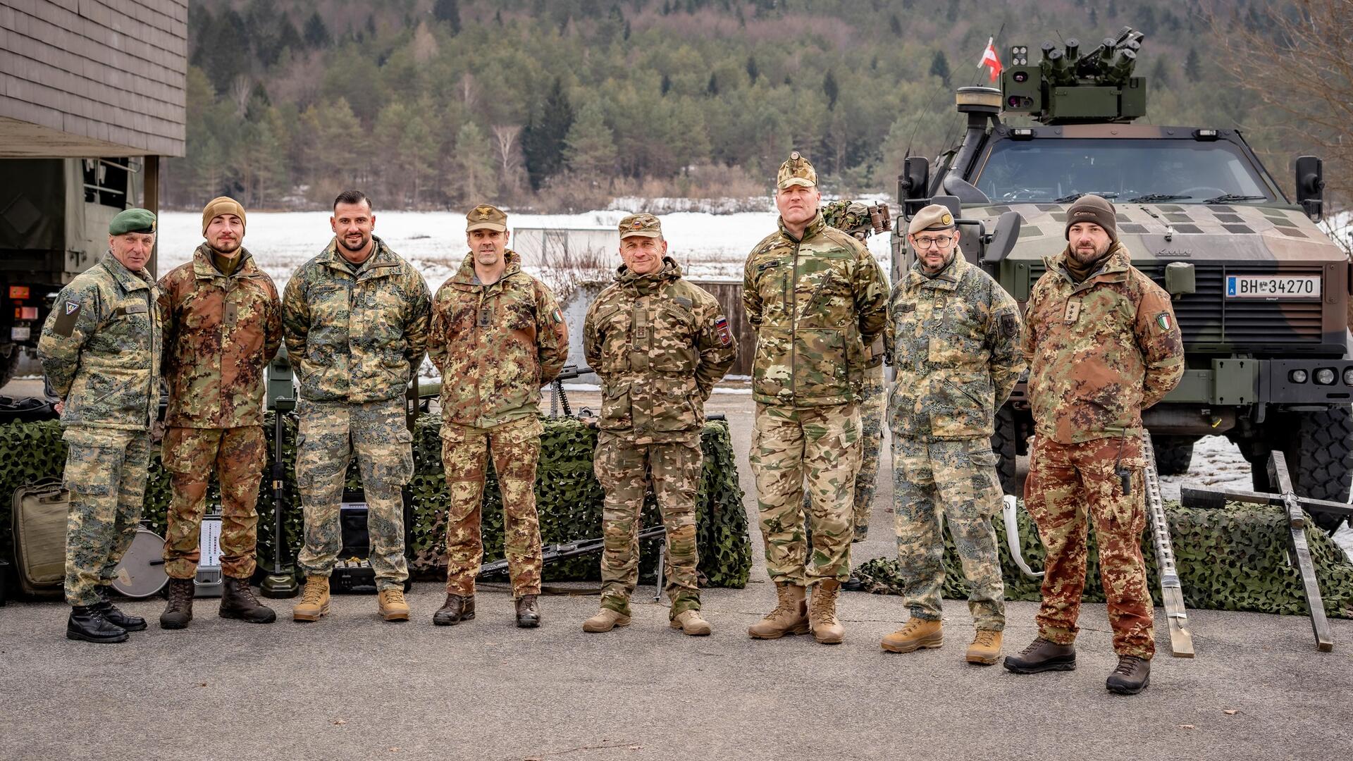 Die Delegation der "Multinational Land Force".