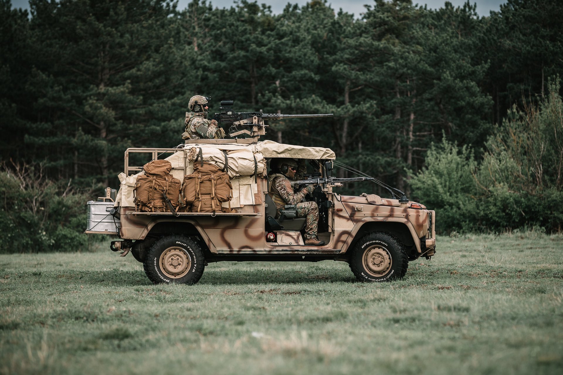 "Sandviper"-Fahrzeug des Jagdkommandos.